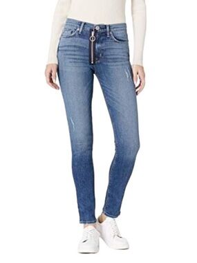 Hudson Barbara High Rise Jeans with Exposed Zipper